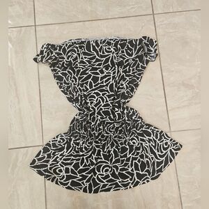 Blue Sketch Tunic Tube Top Size L